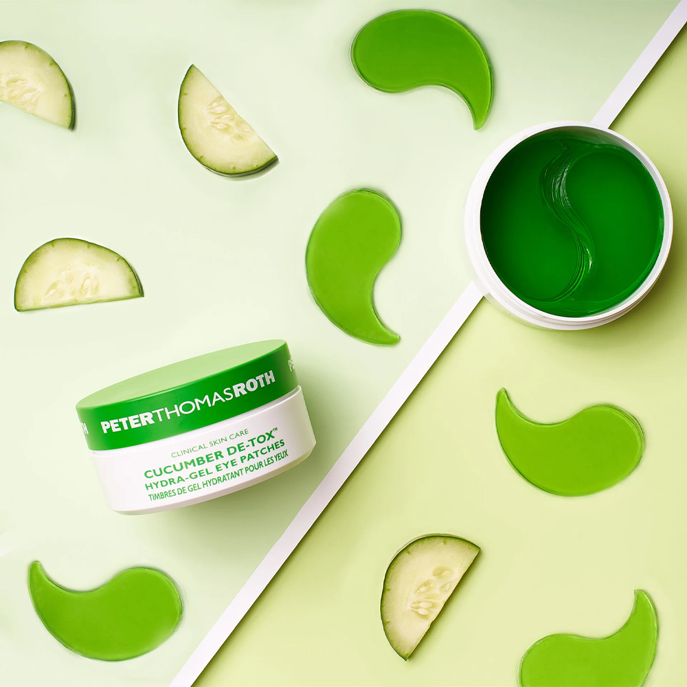 Peter Thomas Roth Cucumber De-Tox Hydra-Gel Eye Patches - Охолоджуючі гідрогелеві патчі для шкіри навколо очей з екстрактом огірка - фото №2 Peter Thomas Roth Cucumber De-Tox Hydra-Gel Eye Patches - Охолоджуючі гідрогелеві патчі для шкіри навколо очей з екстрактом огірка - фото №2